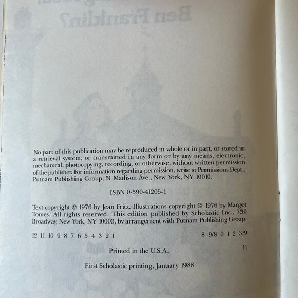 What's the Big Idea, Ben Franklin? Library Binding Book - Picture 4 of 5